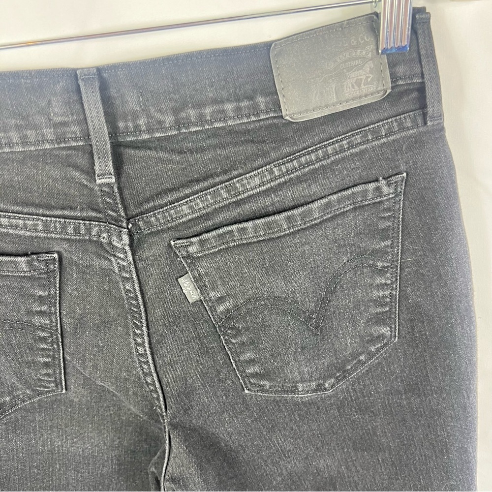 Women's Levi’s 505 Straight Black Jeans - Picture 6 of 8